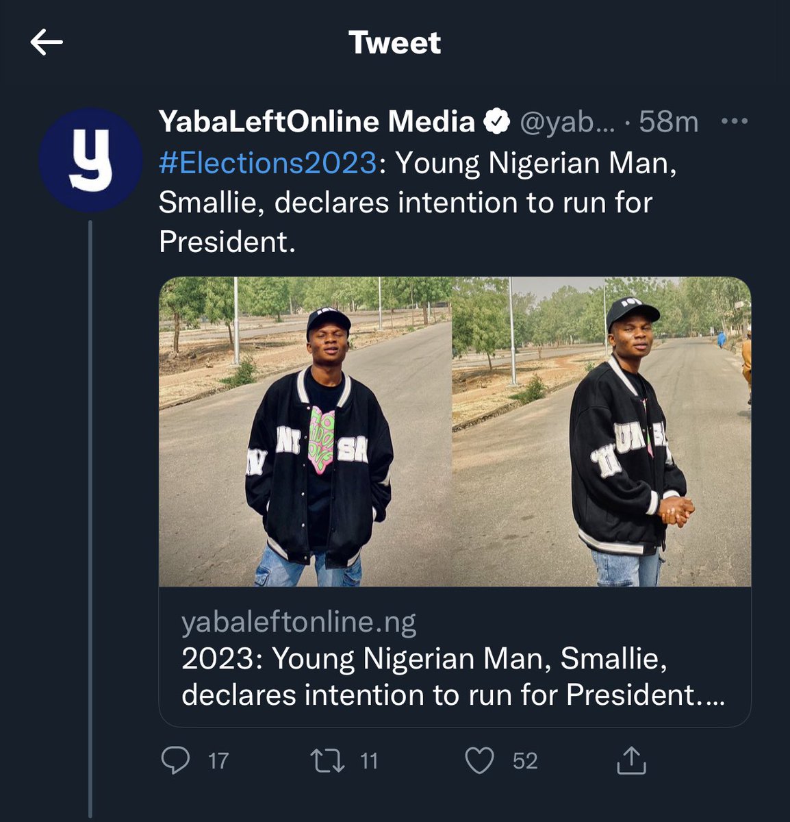 the_smallie's tweet photo. A fight for a better Nigeria. ✊🏼

#Smallie2023 VPP🔥 https://t.co/KPMHWbK1Dj