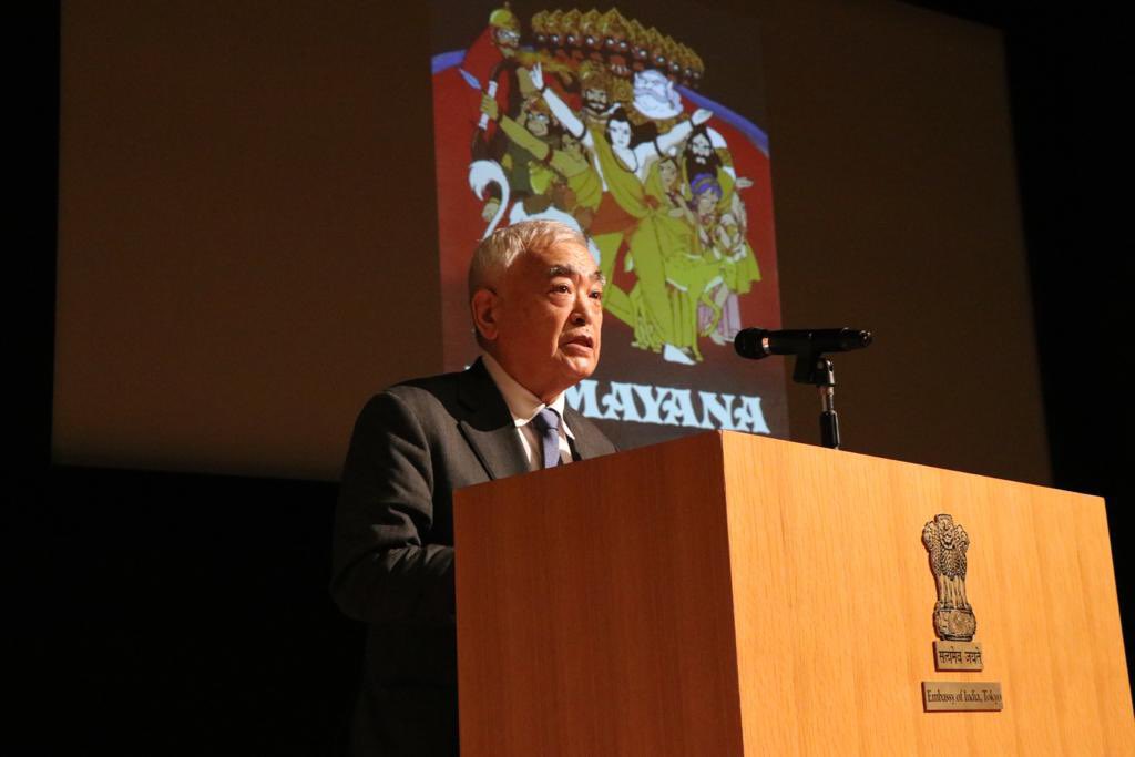 IndianEmbTokyo's tweet photo. The digitally remastered version of #Ramayana : The Legend of Prince #Rama was screened at the Embassy of India Japan on 04 February as a part of @AmritMahotsav and #IndiaJapanAt70 https://t.co/gGQxYaBRZT