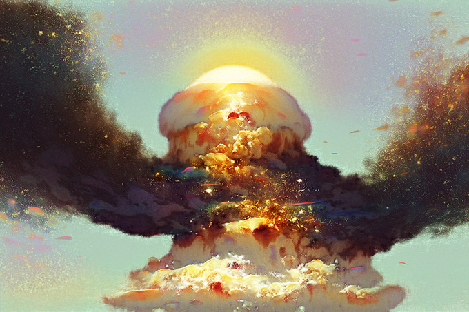 Картинка девочка и ядерный взрыв ну наконец то