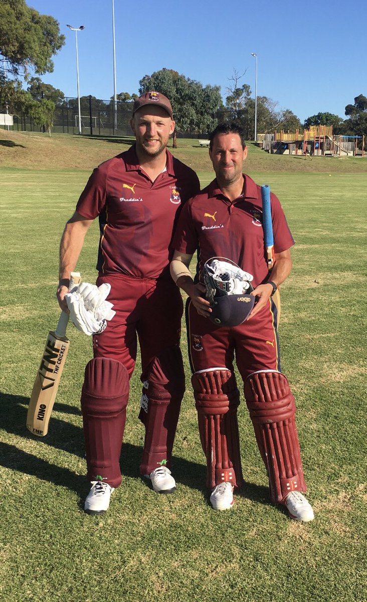 A 10 wicket win for the First XI, Shaun &amp; Coops both 74*. #golions