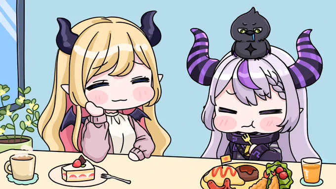 ちょこ先生に子ども扱いされるラプちゃん

 #laplus_artdesu  #しょこらーと 