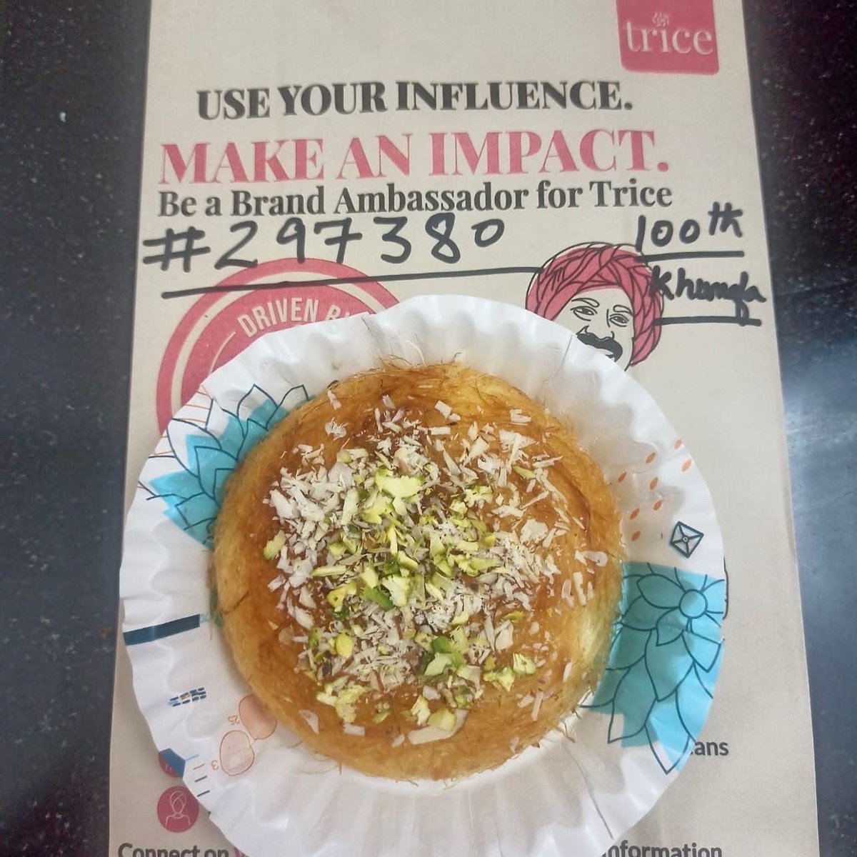 tricecommunity's tweet photo. So proud to see our Home Chef Saba’s 100th Knafeh / Kunafa (Dessert) order on Trice. As a platform that empowers Home Chefs &amp; Home Bakers, we couldn’t be happier to play a small role in Saba’s success.
#womenentrepreneurs  #homebusiness #food #hyderabad #startup #startupindia https://t.co/gKOvvz18uG