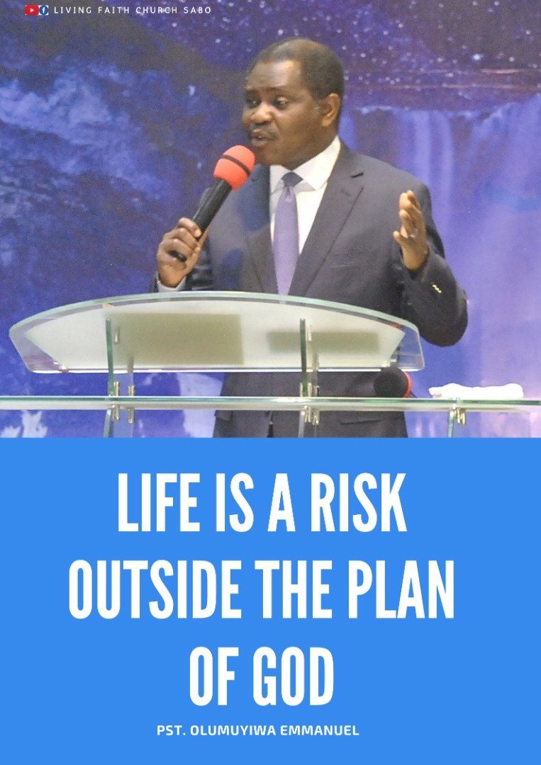 Pst_OEmmanuel's tweet photo. Life is a Risk outside the plan of God.
#DominionWisdom https://t.co/RaTmhWlvyl