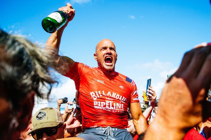 NoahAPitcher's tweet photo. Kelly Slater winning Pipeline 30 years after his first Pipeline win is one of the most impressive achievements in sports, let alone surfing 🐐🐐🏄‍♂️🏄‍♂️ https://t.co/1g6qbfxzUG