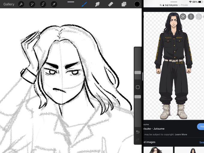 wip of my best boy baji #TokyoRevengers 😭💕 