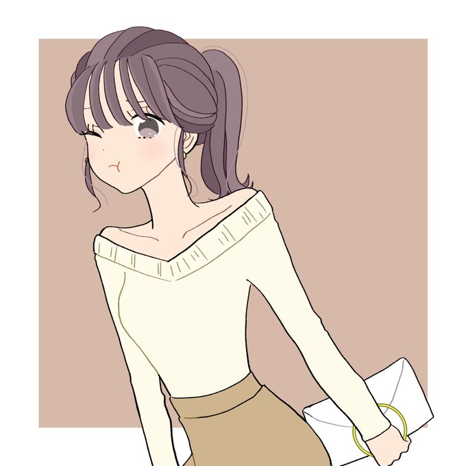 オフショルダーのtwitterイラスト検索結果