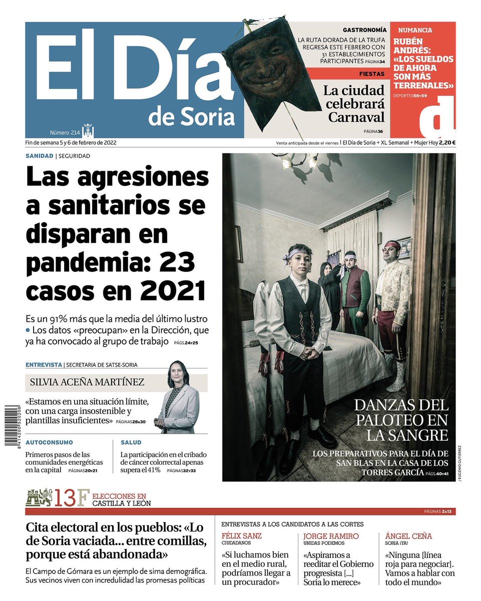 ElDiaDeSoria's tweet image. Mañana 7 de febrero cumplimos 6 años desde que llegamos por primera vez a los quioscos. En tiempos difíciles, complicados para la prensa, nos hemos hecho un hueco entre la oferta mediática de Soria.
Gracias por su confianza. Seguimos cumpliendo

#aniversario #soria #prensa