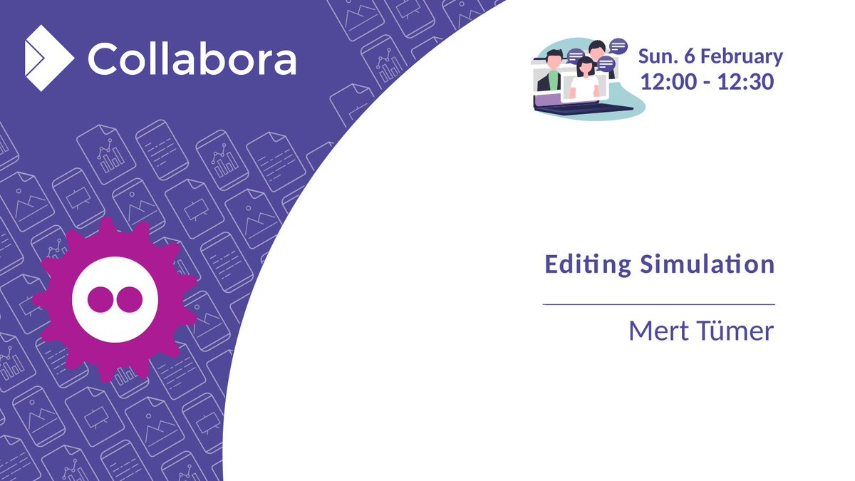 CollaboraOffice's tweet photo. Today at @fosdem come and hear the talk by Mert Tümer on "Editing Simulation" at the @libreoffice Technology devroom.📝
12:00 CET 🕛 https://t.co/d5nCpPRaXl
#FOSDEM #FOSDEM22 #LOtech #LibreOffice #CollaboraOnline #OpenSource #FOSS #OOXML https://t.co/SbQJg2EZql