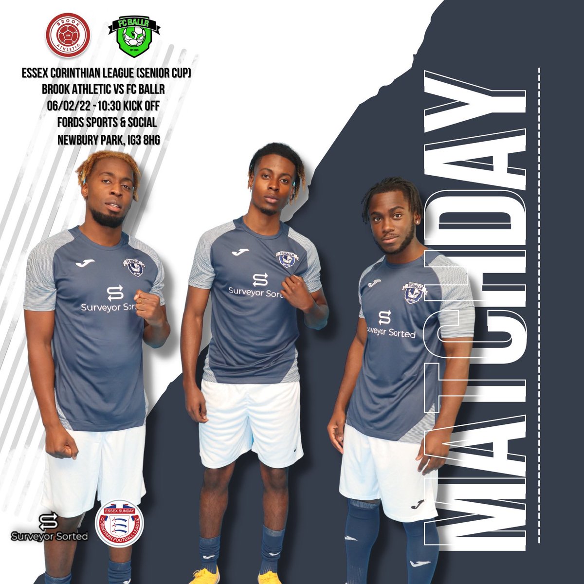 ITS MATCHDAY!  🤩

The <a href="/EssexCorinthian/">Corinthian League</a> Senior Cup is back! We travel away to take on <a href="/brookathleticfc/">Brook Athletic FC</a> !

Brook are a decent outfit from the league below so should be a great matchup 🔥

Come and show your support! It’s gonna be a cracker! 

#UpTheBallrs 🟢⚽️⚫️