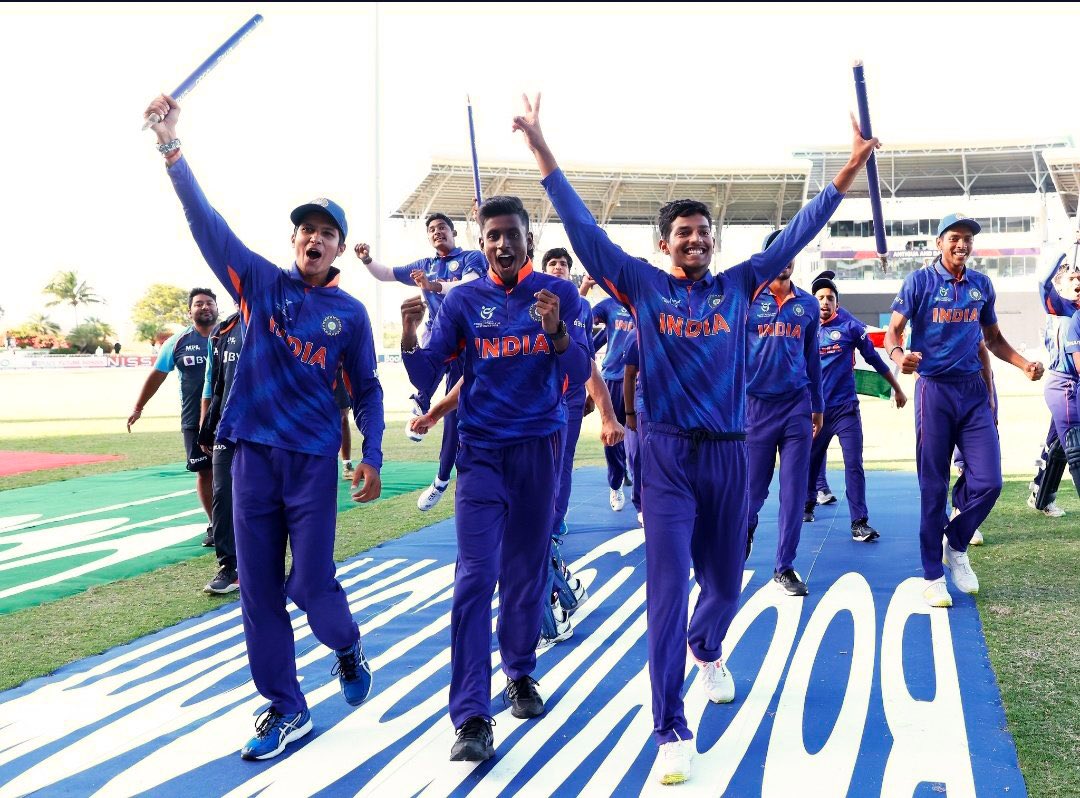 #U19CWCFinal 
भारत ने इंग्लैंड को 4 विकेट से हराया