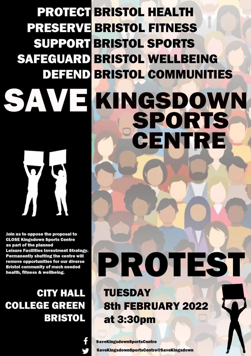 womensbadminton's tweet photo. 🏸 The campaign against the closure of Kingsdown Sports Centre continues. Protest on Feb 8th 💪
This facility is important to local badminton but also the whole community. Why make it more difficult for people to participate?
 @BristolCouncil @SaveKingsdown 
RTs appreciated 🙏 https://t.co/N2dMZgvr1e