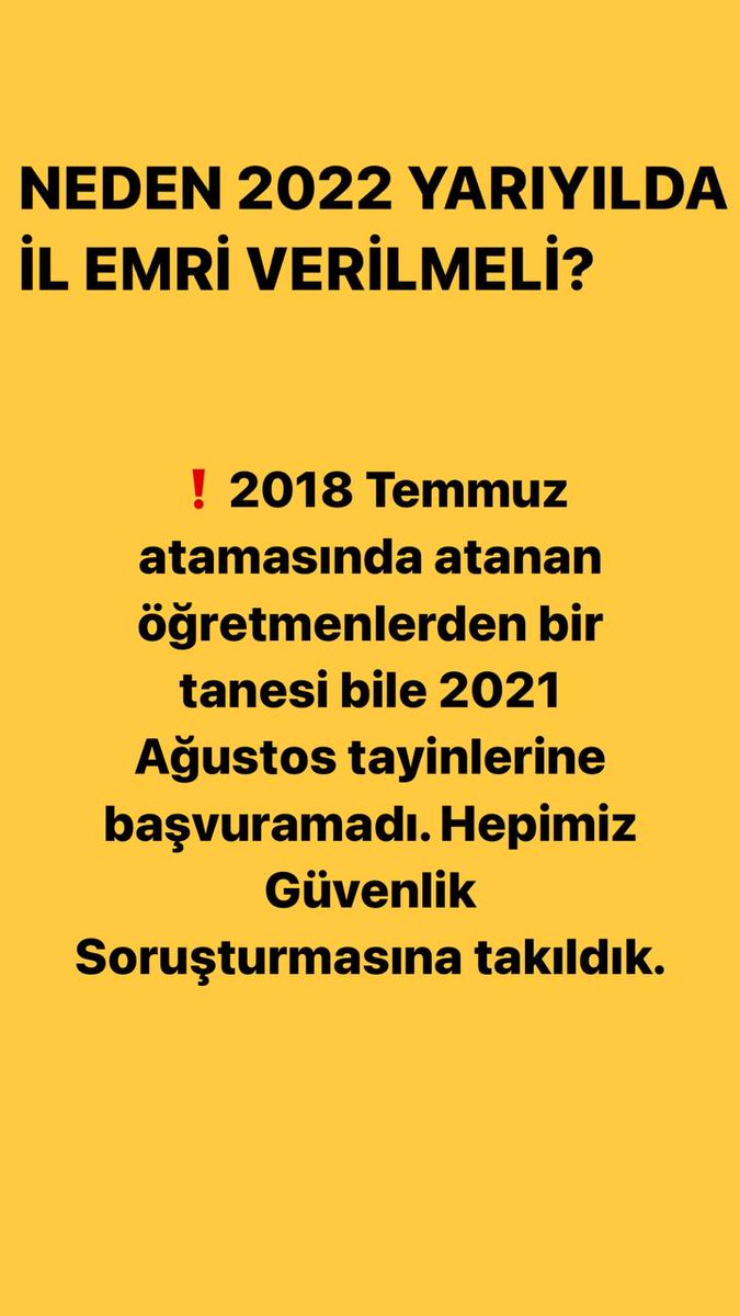 #NtvİlEmriniSor
Neden  5000 öğretmene verilen hak 1408 öğretmene verilemiyor
?
Asker polis eşi alabiliyorda il dışı görevlendirme neden diger aileler alamıyor biz aile degil miyiz?? Nedn eşitlik yok
Neden ?
<a href="/RTErdogan/">Recep Tayyip Erdoğan</a> 
<a href="/kilicdarogluk/">Kemal Kılıçdaroğlu</a> 
<a href="/meral_aksener/">Meral Akşener</a> 
<a href="/ekrem_imamoglu/">Ekrem İmamoğlu</a>