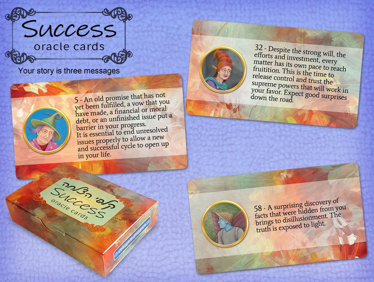 KabbalahInsight's tweet photo. Success oracle cards - Your story is three messages - 60 message cards provide guidance and prediction to all your questions https://t.co/5o3Vrgktir #amulets #tarotreading #bestofetsy #Kabbalahcards #oraclecards #mandala #Etsy #MessageCards https://t.co/x46MB7BIs9