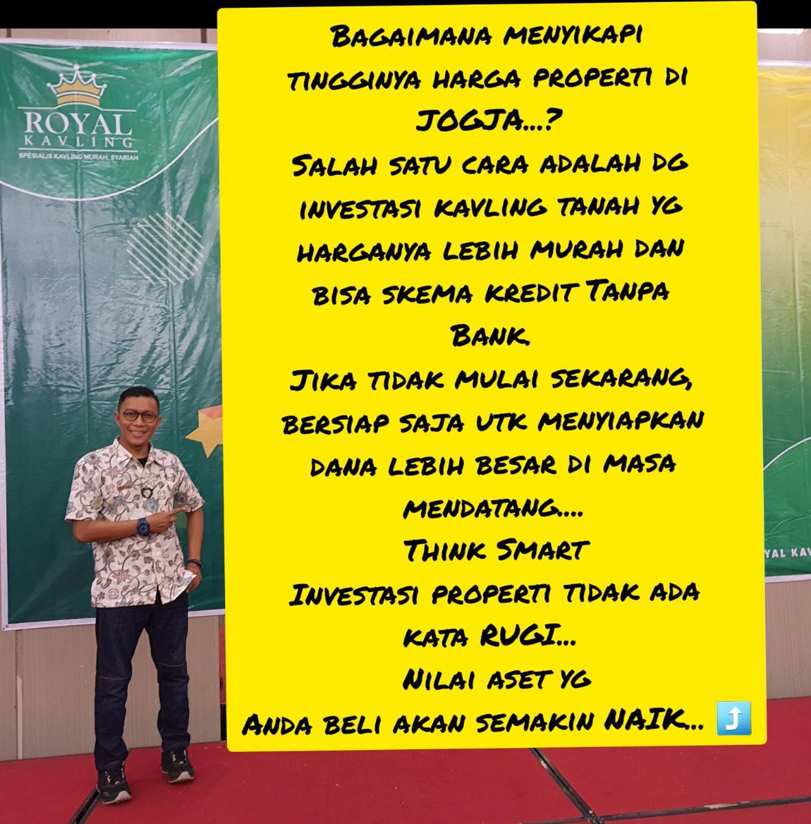 soulistyo98's tweet image. 40_AN JUTA SUDAH DAPAT TANAH KAVLING ISTIMEWA...?
Informasi lengkap : Soulistyo
Tlp WA : 0812.294.5758

#tanah
#kavling
#properti_jogja
#tanah_wonosari
#tanah_gunungkidul
#uny
#semanu
#telaga_jonge
#kalisuci_cavetubing
#jogjahits
#wonosari
#gunungkidul
#jogja
#jogjakarta