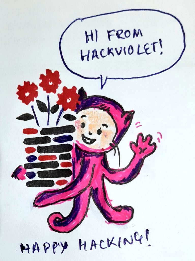 Terbium21's tweet photo. @MLHacks @GitHubEducation #myoctocat #HackViolet My personalised Mona for HackViolet'22! https://t.co/RZdTsHNKeu