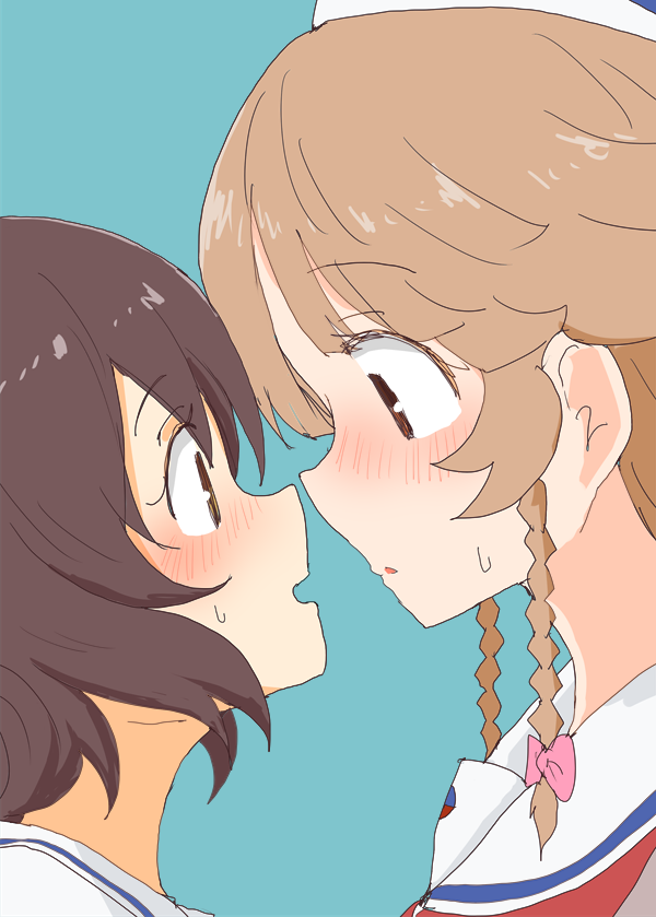 「ミカンちゃんココちゃん! #はいふり 」|明日葉トモロウ/ダービーガールズ８【C-33】のイラスト