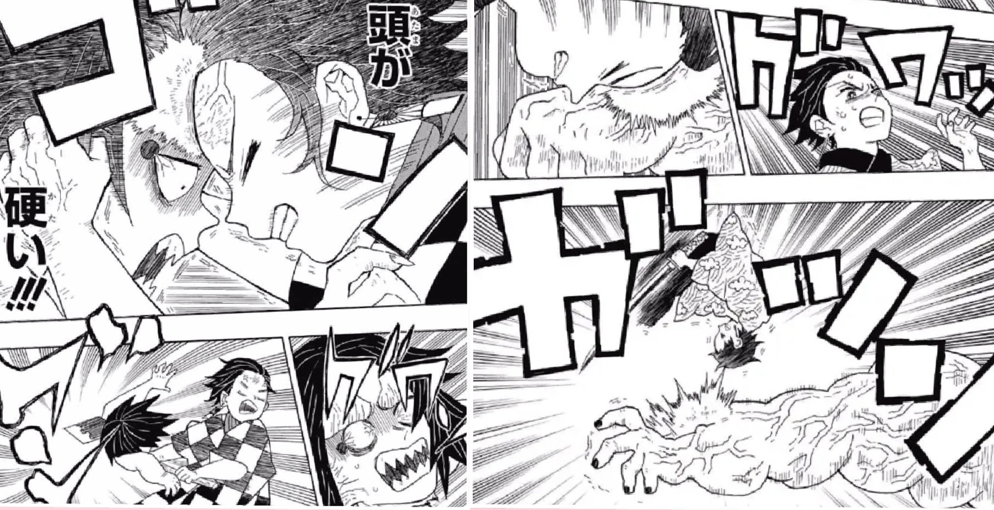 にワカのタイショー 鬼滅の刃 鬼滅の刃遊郭編 遊郭編までの炭治郎の頭突き被害者一覧 画像1 序盤の雑魚鬼 Amp 年号鬼 画像2 伊之助 Amp 不死川 画像3 禰豆子 Amp 愼寿郎 画像4 妓夫太郎 New 鬼よりも人間側に対して頭突きしてる回数が多いのも長男