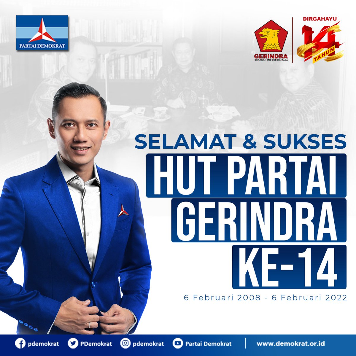 Andiarief__'s tweet photo. Selamat dan Sukses HUT Partai Gerindra. https://t.co/cFCpQo1ayA