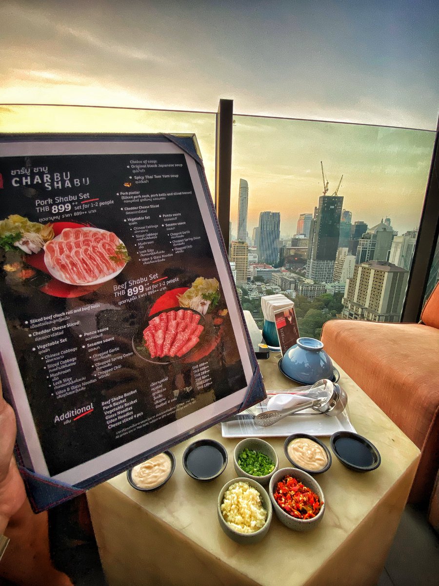 iamkoyjung's tweet photo. ✨บาร์และชาบูดาดฟ้า Char Bar @ Indigo Hotel Bangkok ก็ดี มีทั้งเซทหมูและเนื้อสำหรับ1-2คน ทานชาบูชมวิวเสร็จ ต่อด้วยคอกเทลโปร 1แถม1 อีกเซท..ฟินมากก ✨🥂😚❤️
#charbar #indigohotel #รีวิวบาร์ #รีวิวโรงแรม #ก้อยจังรีวิว https://t.co/VGurNT4kHx