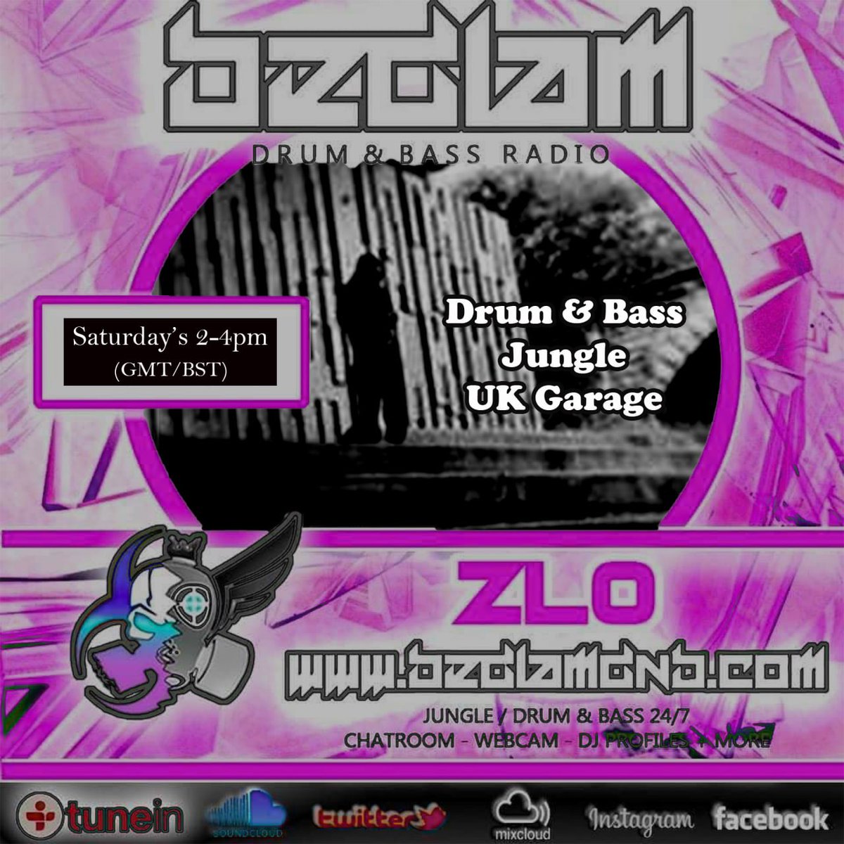 Saturday 2-4pm (GMT/BST)
Bedlamdnb.com
#dnb #drumandbass #jungle #ukgarage