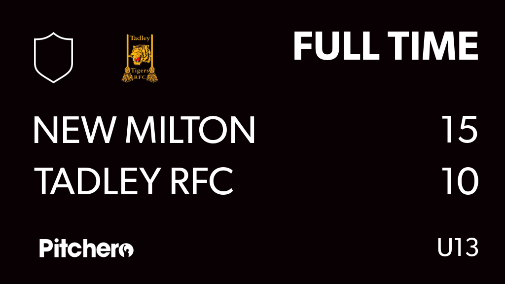 FULL TIME: New Milton 15 - 10 Tadley RFC
#NEWTAD #Pitchero
pitchero.com/clubs/tadley/t…
