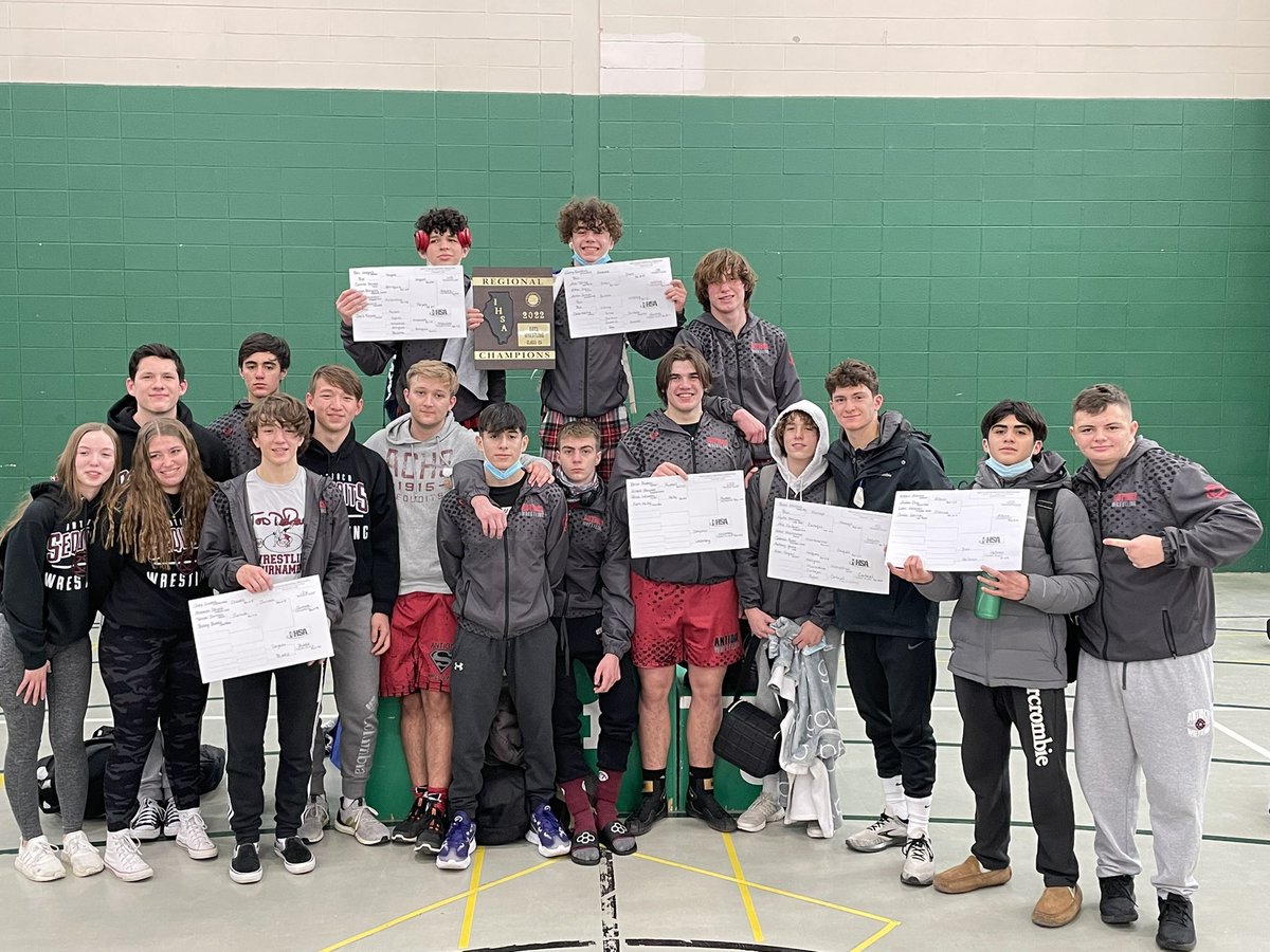 Sequoit Wrestling (@achswrestling17) on Twitter photo ACHS Wrestling Regional Champions. Congratulation and good luck next week <a href="/IHSAState/">IHSA State</a> sectionals. #victoryisours ACHS Wrestling Regional Champions. Congratulation and good luck next week <a href="/IHSAState/">IHSA State</a> sectionals. #victoryisours
