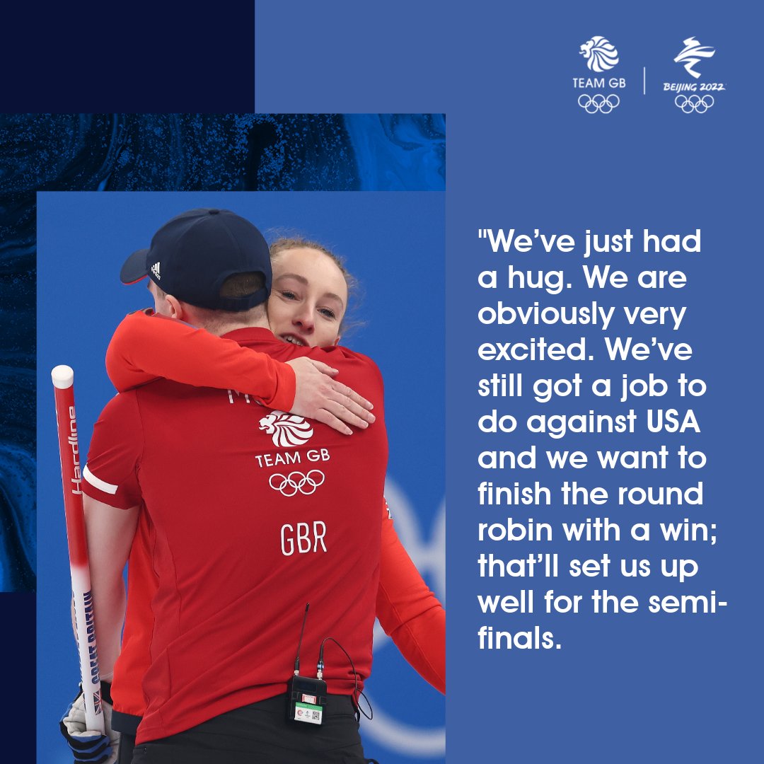⏰ Set your reminders for tomorrow... 

1:05am - Round robin match 9 v USA 
12:05pm - Semi-final v TBC

#TeamGB | #Beijing2022