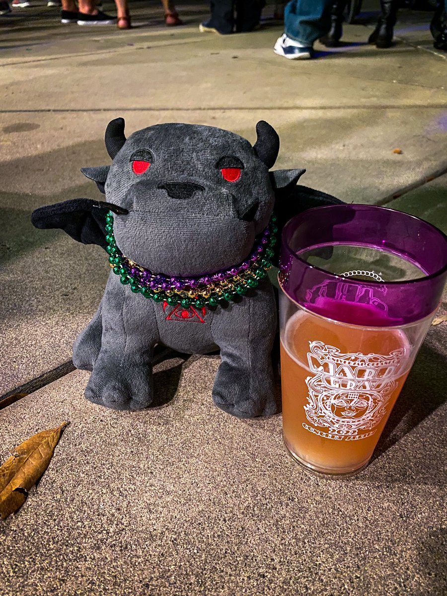 Guess who showed up at Mardi Gras last night?!