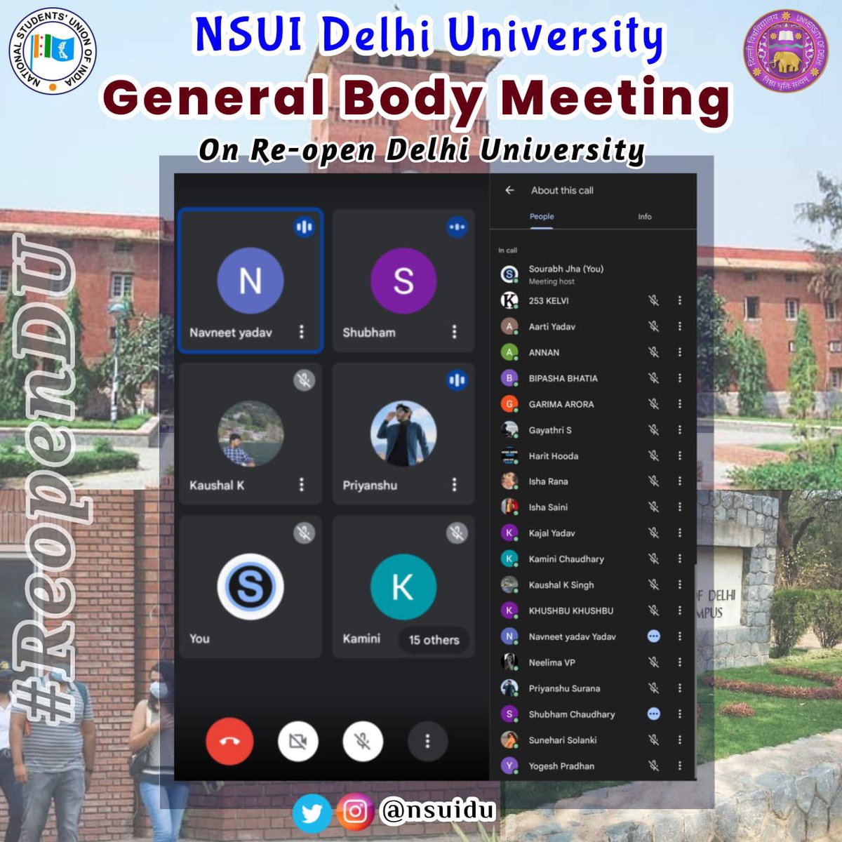 SolankiSunehari's tweet photo. NSUI DELHI UNIVERSITY GENERAL BODY MEETING : 06-02-2022

#reopendu #JusticeForStudents #nsui #Delhi @ShubhamDusuEc @SourabhJha_ @Kunalsehrawat8 @nsui https://t.co/yUJ8Axjjzr
