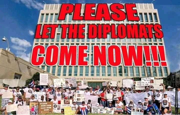 MarelVidal's tweet photo. We nerd an official date for the reactivation of consular services in Havana. Please help us.
@POTUS 
@WHAAsstSecty 
@Cartajuanero @StateDept @USEmbCuba #ADateCanSavelives
#RestartIVProcessing
#CFRP #ConsularServicesInCuba https://t.co/z5JabpnRYk