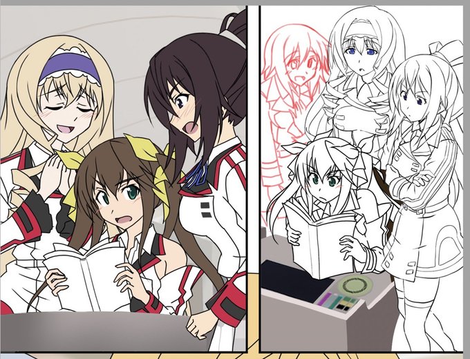 たった一コマでも人間が密集すると難儀します
後はシャルちゃんペン入れ 