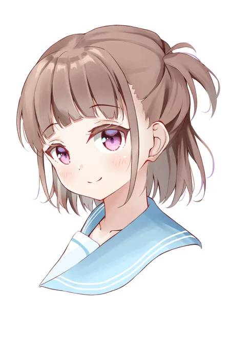 最近こういう髪型好き。妹キャラだとなおよし! 
