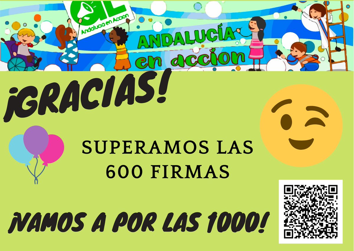 ALAndEnAccion's tweet photo. 📣 600 apoyos y adhesiones lleva recibido nuestro manifiesto, Gracias! 👏👏😜 Seguimos, a por 1000‼️

👩‍🎤Por una atención digna y de calidad al alumnado NEAE 💪💚

#DocentesAudiciónYLenguaje 
#Faltan2921  #Andalucía 

COMPARTE Y APOYA 👇📄 https://t.co/gY1P8TKyS4 https://t.co/NzwNGGr7BP