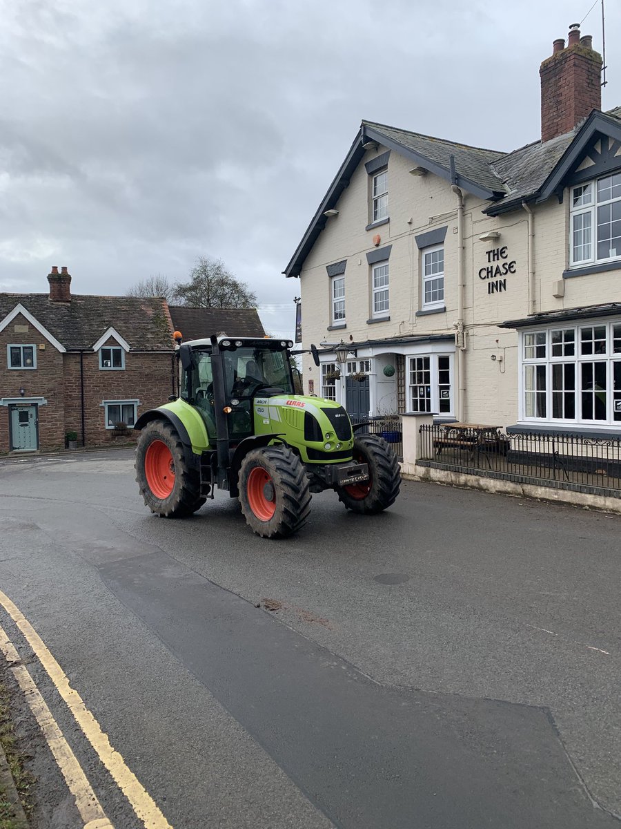 Fantastic to see this charity tractor run this morning. 42 tractors taking part.