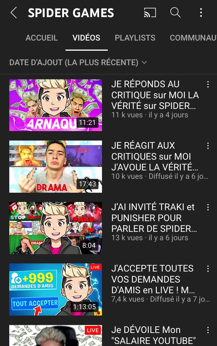 adam_tlz31's tweet photo. ⚠️
SPIDER GAMES C’EST FAIT SUPPRIMER TOUS CES LIVES !!!
#SpiderGamesFinito🏴☠️ https://t.co/WLu5fKPTfb