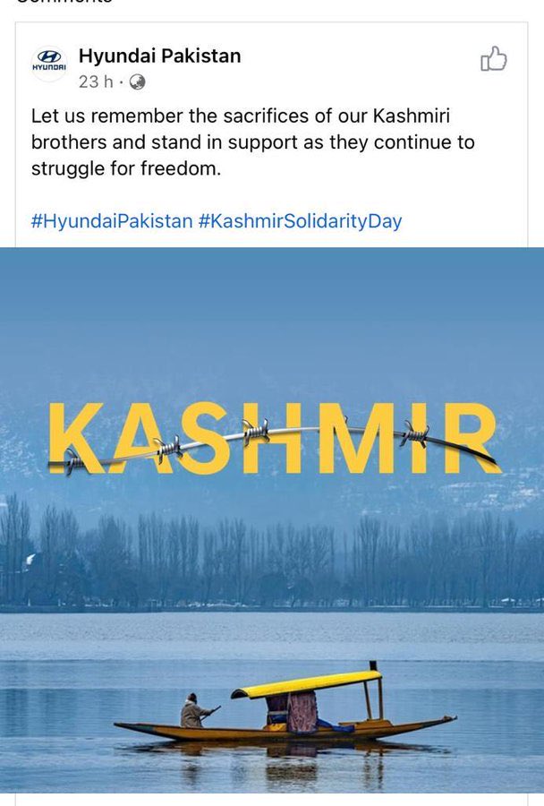 narendramodi177's tweet photo. Dear Patriotic Indians #BoycottHyundai https://t.co/ho6VsFlf7l