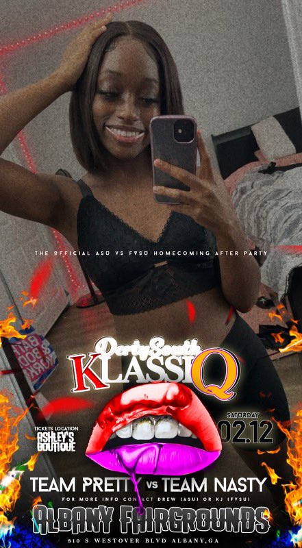iaamkatrice's tweet photo. (#DertySouthKlassiQ )
#PrettyNasty๐ฅ
Saturday 2.12.22
The Official #ASUVSFVSU Basketball Homecoming Afterparty ๐
https://t.co/Nzd5xygE5g
#DertyWorkENT #PrettyNasty #DertySouthClassic #ASUTwitter https://t.co/hhj0D91aUW