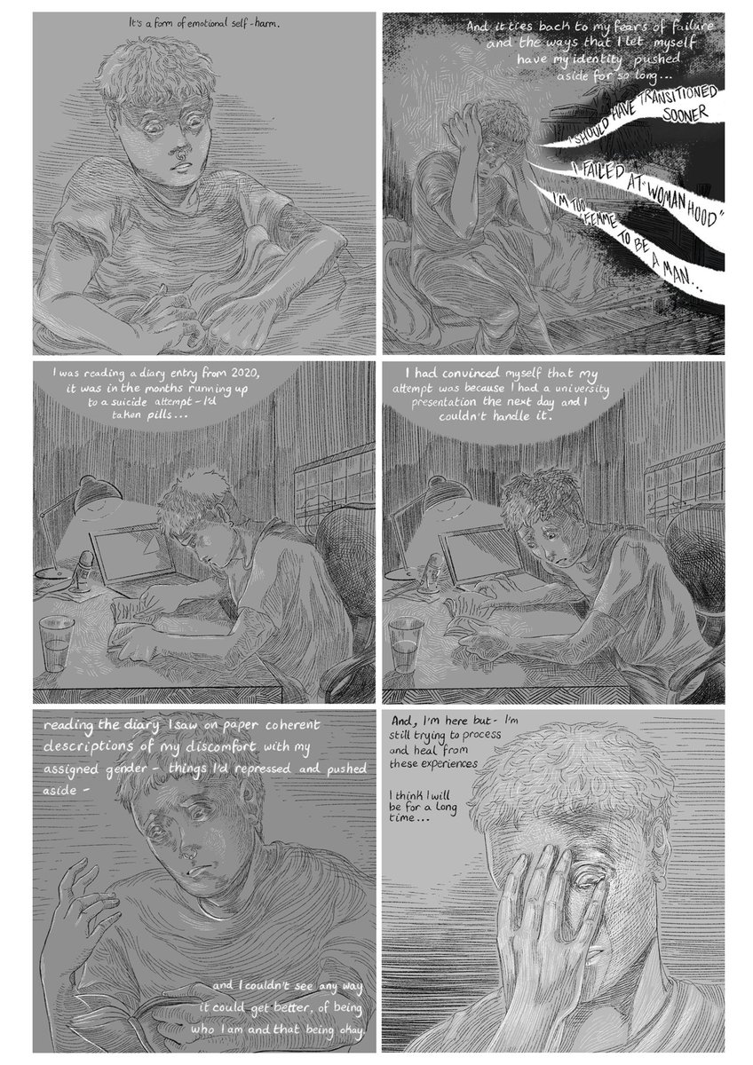 UnblemishedC's tweet photo. The final part of Xanders story 

CW: suicide

We spoke to Xander recently, he’s started HRT, and a new job where people are respectful of his identity. Whilst he’s still healing he is doing much better.

#transstories #translivesmatter  #transhealth #mentalhealthmatters https://t.co/oPjnk4hsfG