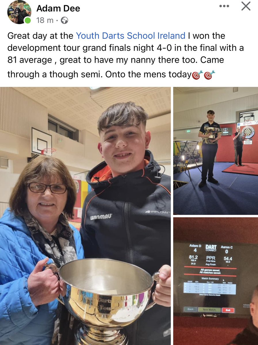 Congratulations <a href="/AdamDee180/">Adam Dee</a> - Good luck in the men’s today!