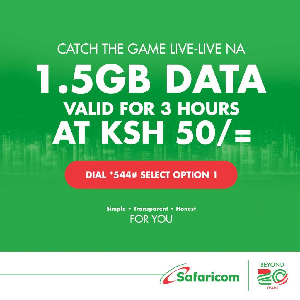 Catch tonight's AFCON final game Senegal vs Egypt live via <a href="/SafaricomPLC/">Safaricom PLC</a> amazing data deal of 1.5GB at only sh 50. Simply dial *544# and select option 1.
#SafaricomDataDeal
#CatchTheGameLive