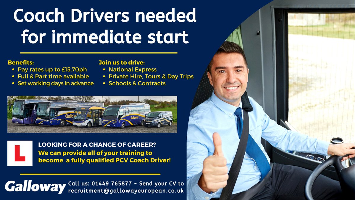 Join our Team!!
#Recruiting #coachdrivers