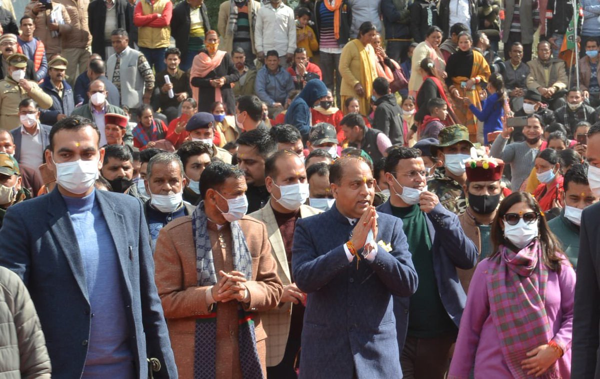 jairamthakurbjp's tweet photo. प्रदेशवासियों की अपेक्षाओं को पूर्ण करने के लिए हमारी सरकार कृतसंकल्पित है।

गत चार वर्षों में हमने इसी ध्येय के साथ राज्य का समग्र विकास किया है।

प्रदेश के हर विधानसभा क्षेत्र में करोड़ों की लागत वाली विकास योजनाएं स्थापित करने का यह क्रम निरंतर जारी रहेगा। https://t.co/jFUtJU2hQi