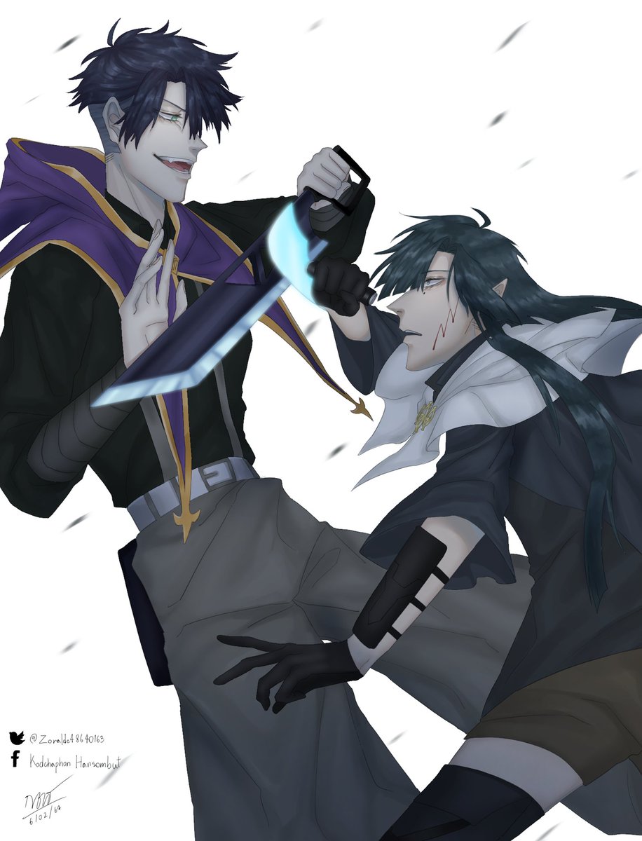ZoraIde48640163's tweet photo. "นี่ชั้นหน้าเหมือนเพื่อนเล่นแกมากรึไง"
"หึ ยิ่งกว่าเหมือนซะอีก"
ลูน่า vs ลินของ @Cheerthatboiii ในภาคเอลฟ์ล่ะค่ะ😭😭
#BCOC_TH
#blackcloveroc https://t.co/dtcMesgrLK