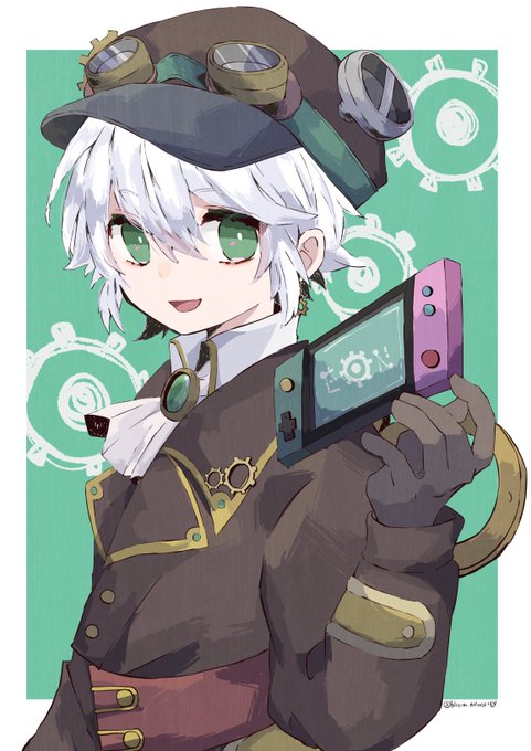 「steampunk white hair」 illustration images(Latest)