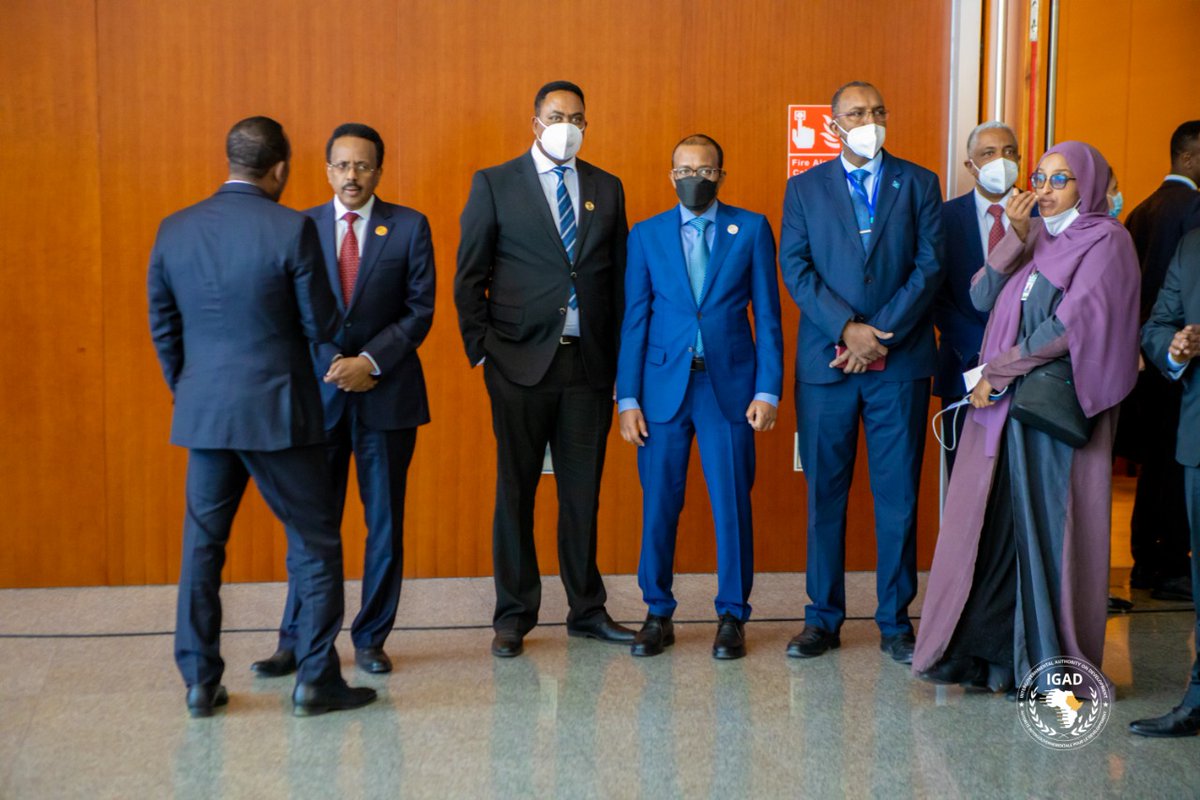 NuursViews's tweet photo. IGAD leaders meet on the sidelines of the #AUSummit and agreed to convene a Summit on the Sudan situation in the immediate future in consultation with the Executive Secretary of IGAD! https://t.co/kUbl3KKov1