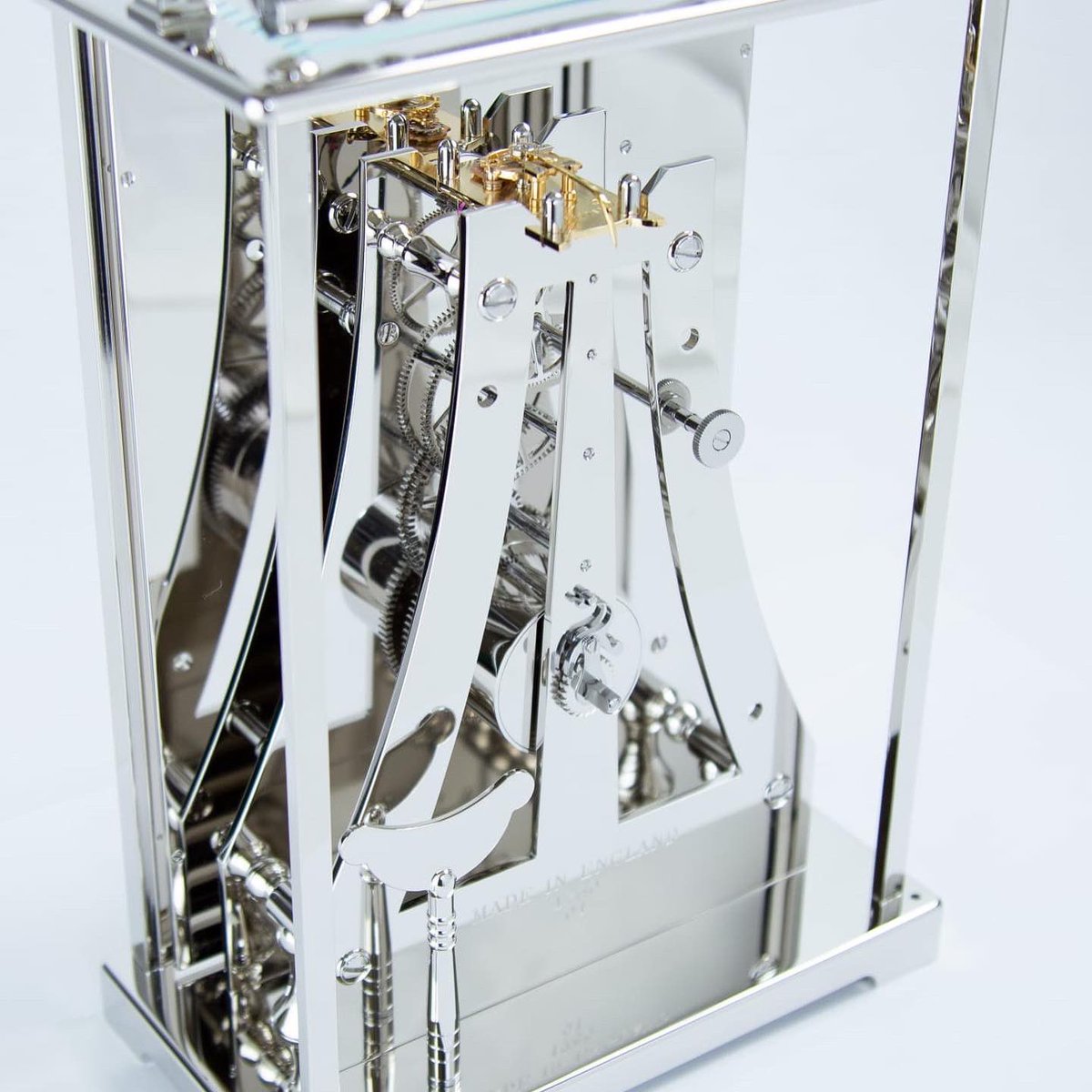 sinclair_uk's tweet photo. We think it is truly amazing that our Queen is celebrating her Platinum Jubilee today. 

To commemorate this we have created a truly British carriage clock, finished in platinum with a gold beating heart, limited to 70 pieces. https://t.co/1ieX65AWnS