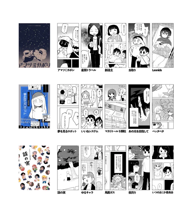 本にしてるだけで15作品描いてて「すげ〜」ってなった 