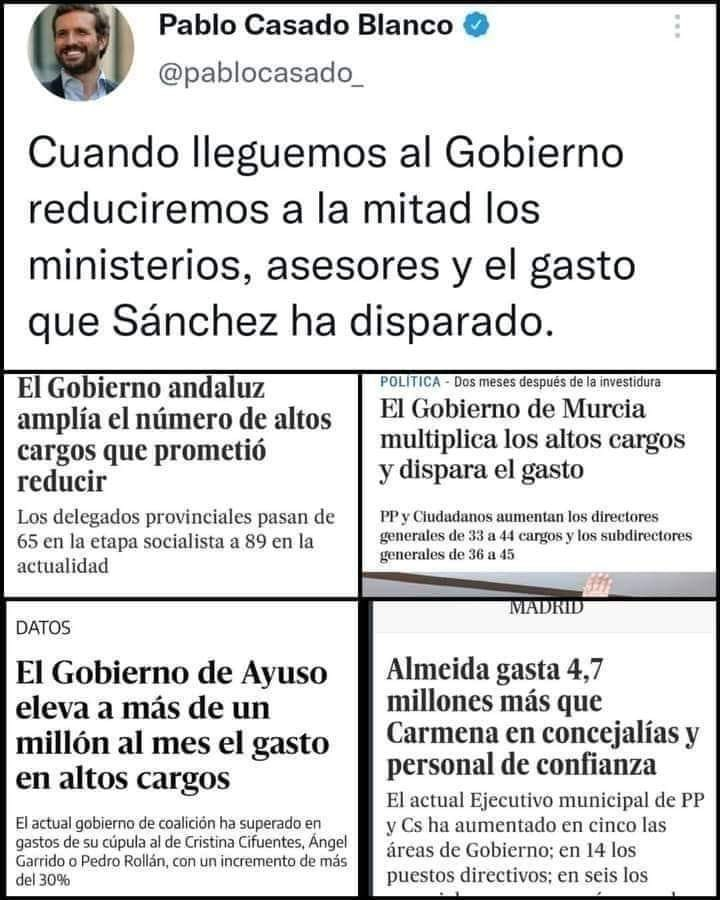 pradobenjamin's tweet photo. Retrato de Pablo Casado y su PP en cinco fotos: en la primera, el espejismo; en la segunda, los camellos masticando billetes. ¿El resumen es que cuando gobierne hará lo contrario que cuando gobierna? De traca. https://t.co/E7vHb9dPbT
