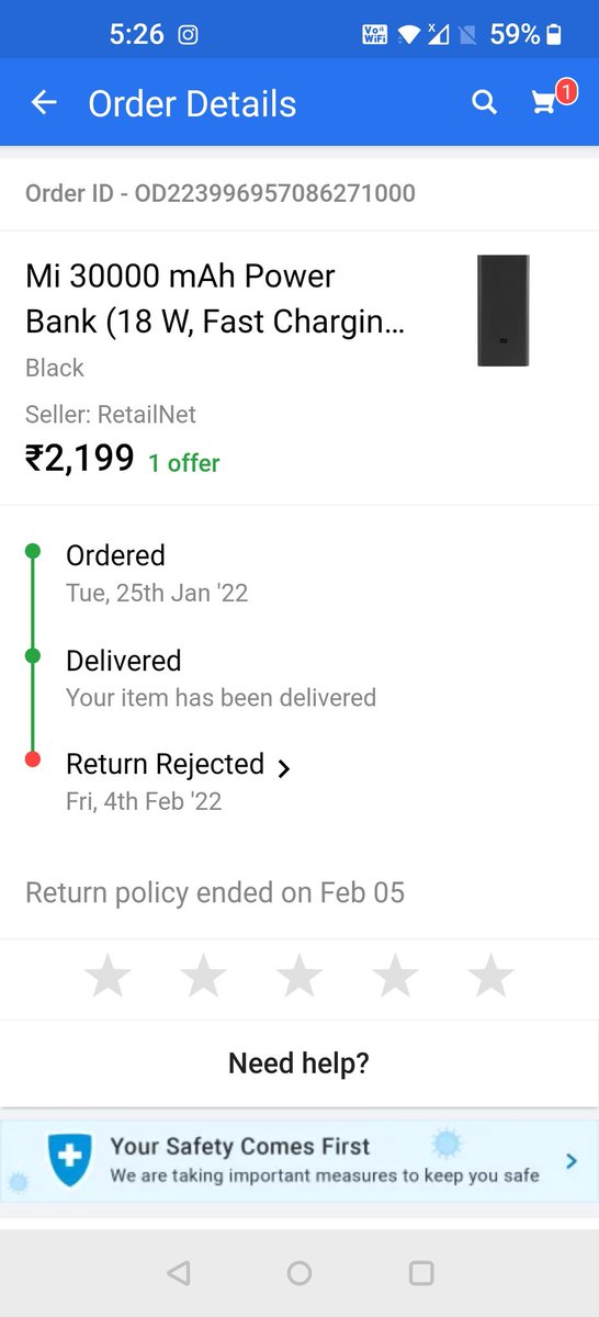 Arunpandit04's tweet photo. ordered MI powerbank but recieved Clay in the box. Height of fraud. Raised refund but marked as rejected with reason troubleshooted and resolved. @Flipkart @flipkartsupport @jagograhakjago #Flipkart #flipkartfraud https://t.co/R5UJlnv0D8