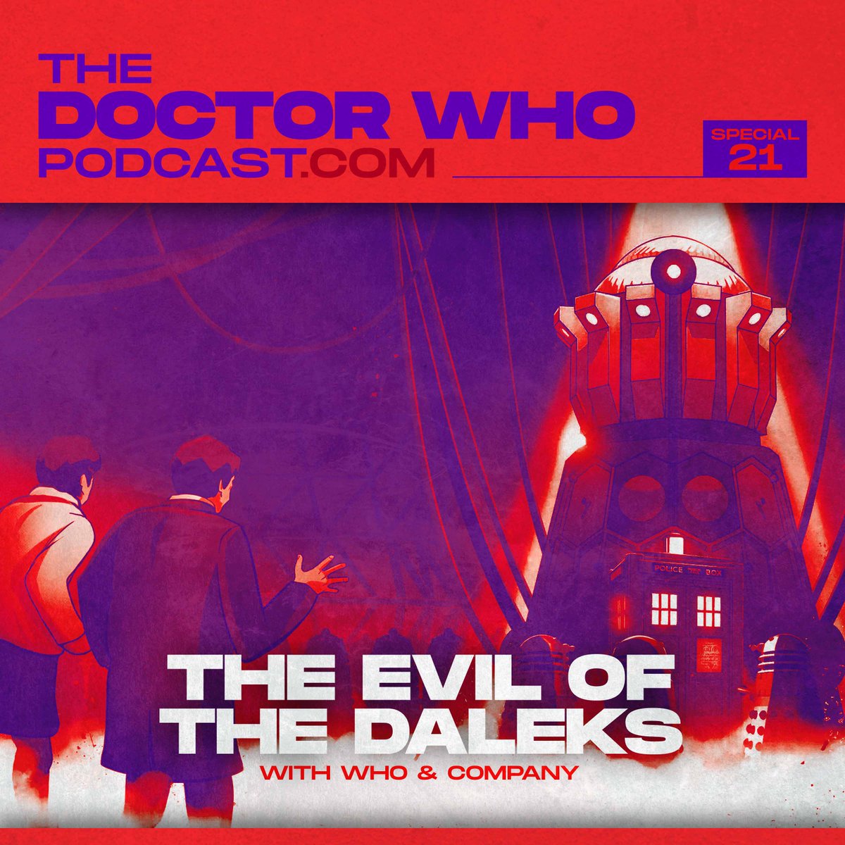 It's another DWP Special!  It's our annual meetup with <a href="/whoandcompany/">Who & Company</a>, this time to discuss the animated version of Evil of the Daleks. The voices may be the same, but the tone, pace and dynamic are very different! thedoctorwhopodcast.com/episodes-serie…